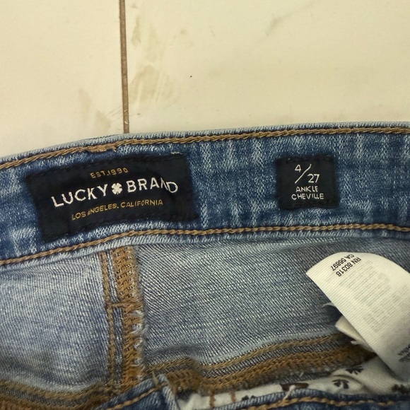 Lucky Brand Distressed Blue Women's Jeans Size 4 - Picture 4 of 4
